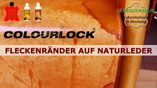 Fleckenränder auf Leder Anleitung  COLOURLOCK [upl. by Hamel170]