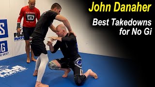 JOHN DANAHER Explains the Best Takedowns for No Gi [upl. by Leirda137]