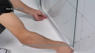 How to Install A Semi Frameless Pivot Shower Door FP Series [upl. by Colinson274]