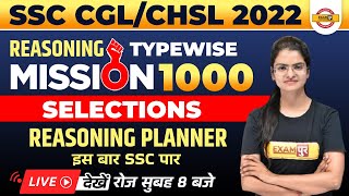 SSC CHSLCGL 2022 Classes  SSC CHSL Reasoning Planner Reasoning  SSC Reasoning By Preeti Mam [upl. by Nodab]