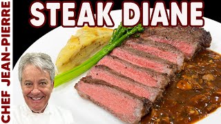 Steak Diane Ribeye Recipe  Chef JeanPierre [upl. by Karp]