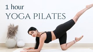 1 Hour Yoga  Pilates Workout  Intermediate to Advanced  Full Body Strength amp Tone [upl. by Anav]