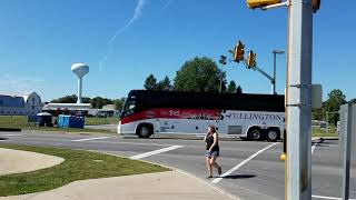 Fullington Trailways buses turning at Penn State University [upl. by Aynwad642]