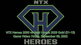 NTX Heroes 2030 vs Hard Hoops 2029 Gold 5115 20230908 [upl. by Hgielar]