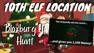 THE 10TH ELF LOCATION  Bloxburg Elf Hunt 2022  Bloxburg [upl. by Mientao]