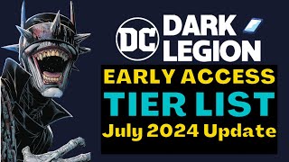 Updated Tier List Who Are The Best Characters  DC Dark Legion [upl. by Ahsocin652]