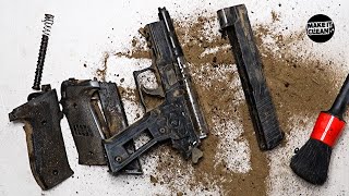 I Cleaned The Dirtiest Gun Satisfying ASMR Detailed Pistol Cleaning Sounds Make it clean [upl. by Thomson]