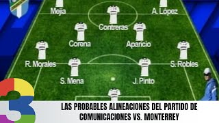 Las probables alineaciones del partido de Comunicaciones vs Monterrey [upl. by Cogen]