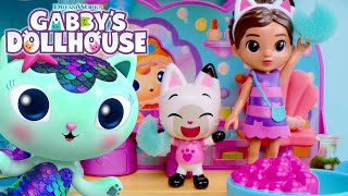 HELP Find a Solution for MerCats Sticky Situation  GABBYS DOLLHOUSE TOY PLAY ADVENTURES [upl. by Preciosa]