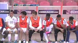 Yellow card USA  No17 Jerome KIESEWETTER CMOQ2015 CONCACAF ussoccer FenafuthOrg [upl. by Shaffer663]