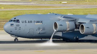 This US Air Force C17 Engine is So Powerful it Can Create a Mini Tornado [upl. by Fredra]