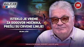 INTERVJU Dejan Lučić  Isteklo je vreme za dogovor moćnika prešli su crvene linije 1032023 [upl. by Imhskal]