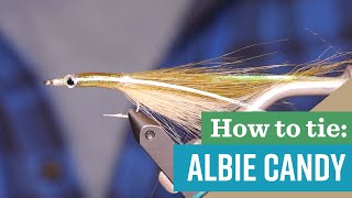 The Most Effective False Albacore Saltwater Fly Ever Made Learn to Tie The Albie Candy Pattern [upl. by Ahsiatal]