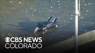 Video shows flooded streets piles of hail in Colorado city after severe storms [upl. by Mill]