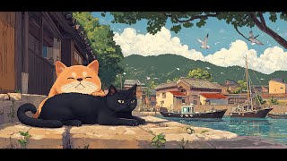 Coastal Calm 🌊  Lofi Beats for Relaxation and Deep Focus  Ghibli Lofi [upl. by Jessi]