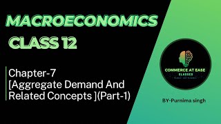 Aggregate Demand and Related ConceptsClass 12Chapter 7 Macroeconomics Detailed Video PART 1 [upl. by Fadden84]