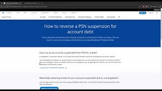 How To Reverse A PSN Suspension For Account Debt [upl. by Egrog]