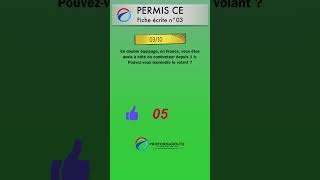 Permis CE  Fiche écrite 03 question 03 quiz [upl. by Dumas]