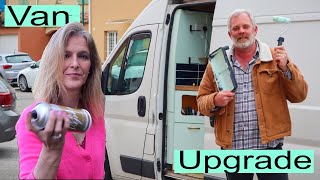 Upgrading our van after 3 years of full time vanlife Featuring ameinavan [upl. by Ardnik]