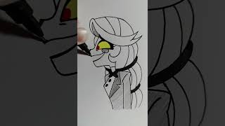 Drawing Charlie Morningstar in side view  Hazbin Hotel shorts hazbinhotel art [upl. by Sayce]