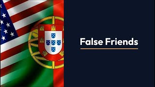 Falsos Cognatos em Português e Inglês O que é isso Part 1 [upl. by Rehpotsirhcnhoj]