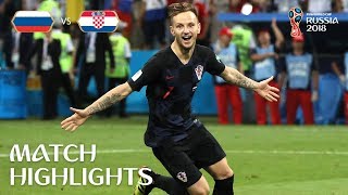 Russia v Croatia  2018 FIFA World Cup  Match Highlights [upl. by Amiarom]