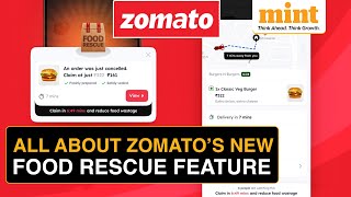 Zomato Launches New ‘Food Rescue’ Feature as Monthly Order Cancellations Reach 400000 [upl. by Aneehsar]