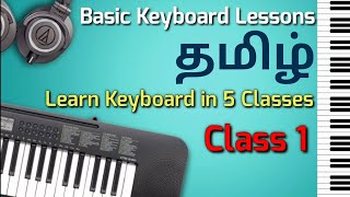 Basic Keyboard Lessons in Tamil  Lesson 1  Tamil keyboard Tutorial [upl. by Ardiedal]