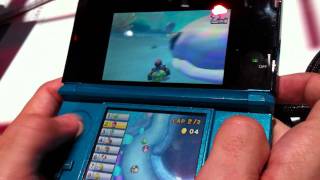 E3 2011  Gameplay Mario Kart 3DS [upl. by Arrakat870]