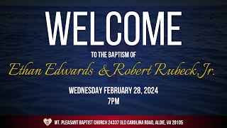 Baptism of Ethan Edwards and Robert Rubeck Jr [upl. by Soo]