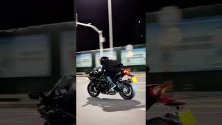 Kawasaki Killing Speed 🥷🖤 kawasaki kawasakininja h2r zx10r z900 yamaha honda ktm [upl. by Haelhsa163]