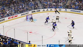 NHL 22  Boston Bruins vs St Louis Blues  Gameplay PS5 UHD 4K60FPS [upl. by Enomar]