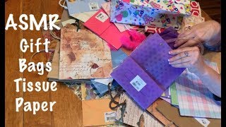 ASMR RequestPaper gift bagsrummage amp sorting No talking [upl. by Ardnalak697]