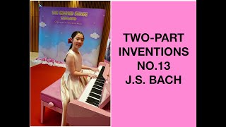 Piano TwoPart Inventions No13 JS BACH [upl. by Jordanson]