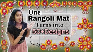 100 Profit On The Strength Of One Reusable Rangoli Mat  DIY Portable Rangoli  Kalyanis corner [upl. by Stephenie]