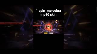 1 spin cobra mp40 new evo gun skin free fire short video [upl. by Amathist822]