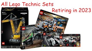 All Lego Technic Sets Retiring 2023 Updated [upl. by Araed]