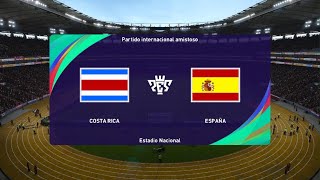 Modo carrera jugador liga Promerica Costa Rica Vs España [upl. by Eekcaj]