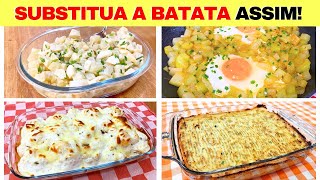 SUBSTITUA A BATATA ASSIM Poucos Carboidratos e Saudáveis  7 Formas e Dicas Low Carb [upl. by Blim]