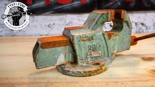 Rusty Old Vise Restoration [upl. by Friend]