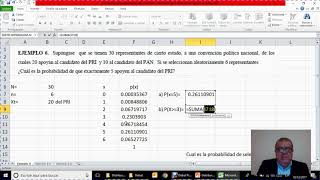 Distribucion Hipergeometrica [upl. by Dirk915]