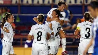 WNT vs Guatemala Abby Wambach First Goal  Oct 30 2010 [upl. by Mehitable]