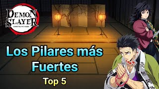 Los Pilares más Fuertes de Kimetsu no yaiba 👺 Los 5 pilares más fuertes de Demon slayer 👹 [upl. by Nyltiak]