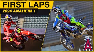 First Laps  2024 Anaheim 1 Supercross [upl. by Yahska190]