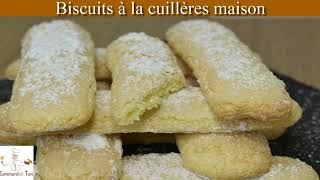 Biscuit à la cuillère fait maison  recette des biscuits à la cuillères [upl. by Mar]