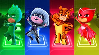 Gekko 🆚 Luna Girl 🆚 Armadylan 🆚 Owlette  PJ Masks 🎶 Tiles Hop EDM Rush [upl. by Enilesor]