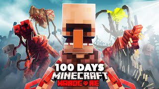 I Spent 100 Days in an Evolved Parasite Infestation in Hardcore Minecraft Heres What Happened [upl. by Elnukeda]