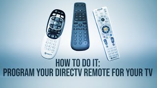 HOW TO DO IT Program your DIRECTV Remote to control your TV new for 24 [upl. by Ecneps]