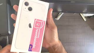 Unboxing iPhone 13 Reembalado do Sou barato [upl. by Ycat]