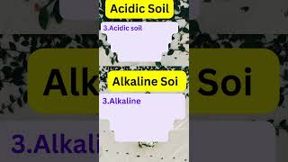 Alkaline Soil Vs Acidic SoilDifference between part5 shorts youtubeshortsgardeningtips garden [upl. by Enialb]